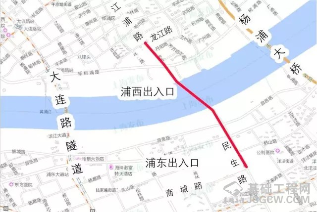 江浦路越江隧道新建工程西线盾构“江浦号”近日顺利始发。